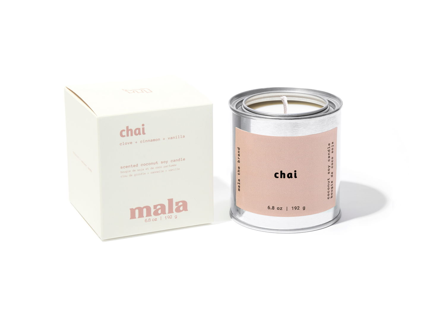 Chai | Clove + Cinnamon + Vanilla - Cotton Wick - 6.8oz
